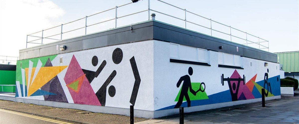 The new mural at Get active @ Sheddocksley by Kekun Studio