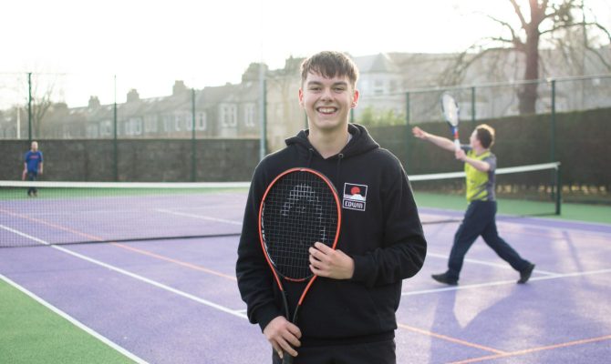 Tennis 16 year teenager with Sport Membership Aberdeen